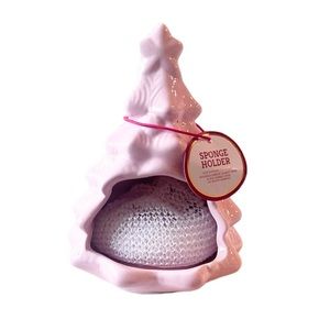 🩷🌲 PASTEL PINK Christmas Tree Sponge Holder Pinkmas NEW